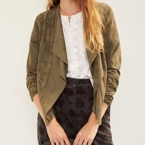 Anthropologie Westley Faux Suede Jacket